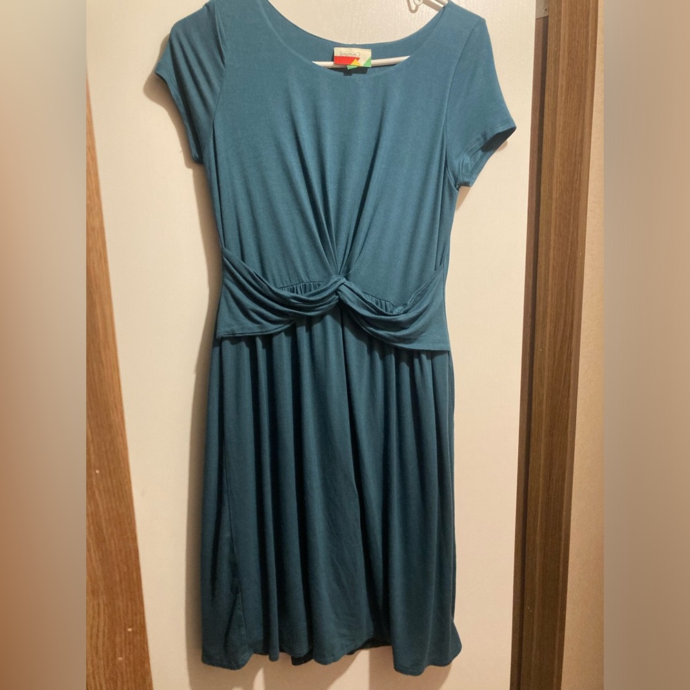 Fervour by Modcloth Teal Short Sleeve Dress